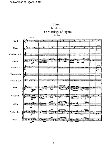 フィガロの結婚 Le Nozze Di Figaro Overture Full Score オーケストラ 楽譜 カントリーアン 無料楽譜 フィガロの結婚 Le Nozze Di Figaro Overture Full Score オーケストラ 楽譜 カントリーアン 無料楽譜